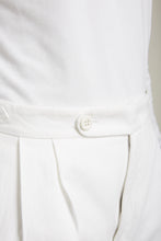 Load image into Gallery viewer, Close up of the N.E. Blake & Co. Len Hutton Cricket Trousers